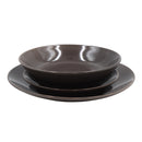 Vajilla gris oscuro 18 piezas