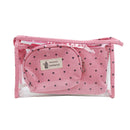 Set 3 cosmetiqueras rosa - Boga