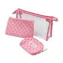 Set 3 cosmetiqueras rosa - Boga