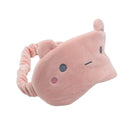 Cojín para cuello con antifaz rosa Verage