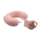 Cojín para cuello con antifaz rosa Verage