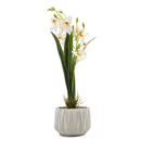 Orquídea artificial blanca Homestyle