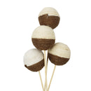 Ramo decorativo con 5 bolas de yute