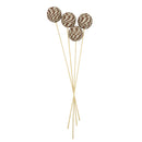 Ramo decorativo con 5 bolas de yute