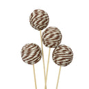 Ramo decorativo con 5 bolas de yute