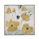Cuadro decorativo flores 80x80cm