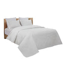 Cubrecama 3 piezas king blanco
