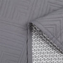 Cubrecama 3 piezas twin gris