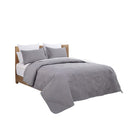 Cubrecama 3 piezas king gris
