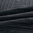 Cubrecama 3 piezas king negro