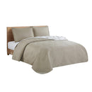 Cubrecama 3 piezas f/q taupe