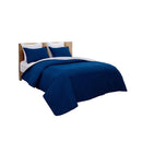 Cubrecama 3 piezas f/q azul