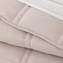 Edredón 7 piezas king Beige