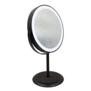 Espejo led 10x con base negra - Boga