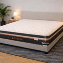 VELUNA Colchón Euro Top  Cooling King