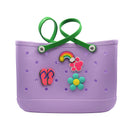 Bolsos para playa lila con 4 pines - Boga