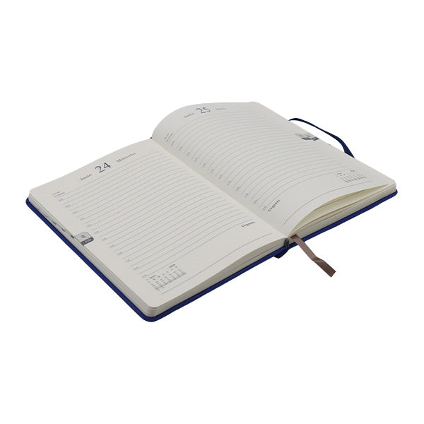 Agenda azul con liga A5 2026