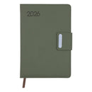 Agenda verde con faja A5 2026
