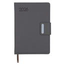Agenda gris con faja A5 2026