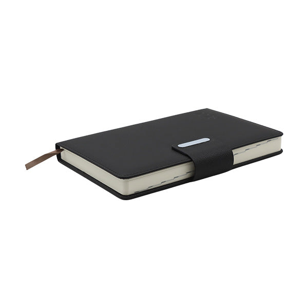 Agenda negra con faja A5 2026