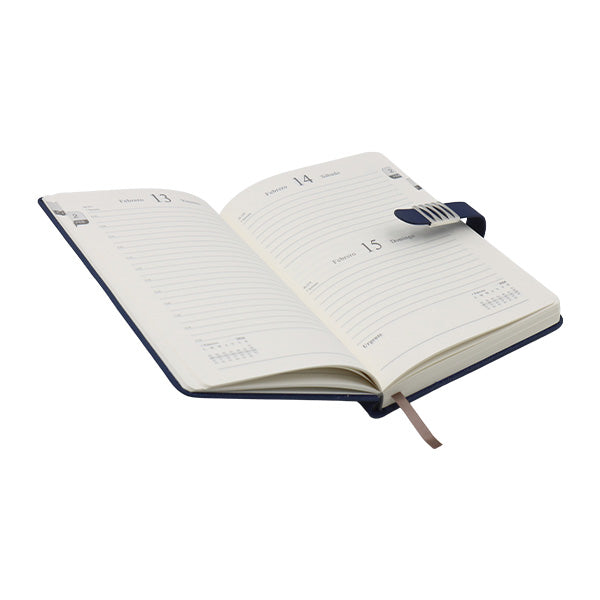 Agenda azul con faja A5 2026