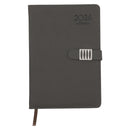 Agenda gris con faja A5 2026