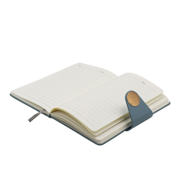 Cuaderno ejecutivo celeste A5 faja