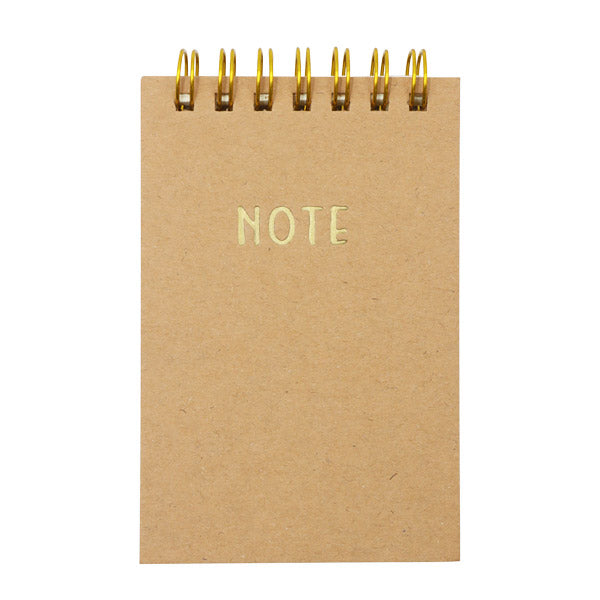 Cuaderno de apuntes mini Kraft horizontal