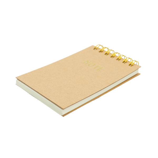 Cuaderno de apuntes mini Kraft horizontal