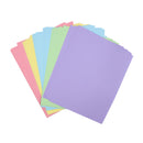 Hojas pastel tamaño carta 100 unidades 5 colores surtidos 75g. Classroom