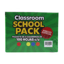Combo Cuaderno cosido liso 100 hojas 5 unidades Classroom