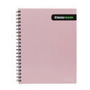 Cuaderno resorte tapa dura 100 hojas pastel pink Classroom