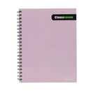 Cuaderno resorte tapa dura 100 hojas pastel lila Classroom