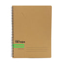 Cuaderno kraft resortes 100 hojas Classroom