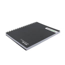 Cuaderno resorte media carta tapa dura 100 hojas negro Classroom