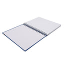 Cuaderno resorte media carta tapa dura 100 hojas azul Classroom