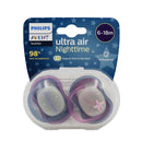 Set de chupeta ultra air nocturnas niña 6-18m Avent