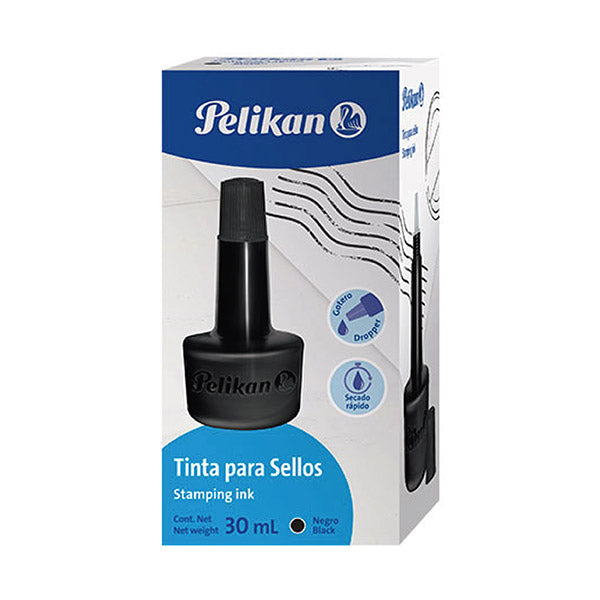 Tinta para sello color negro Pelikan