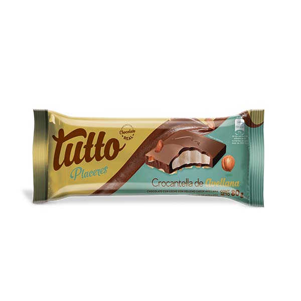 Chocolate Tableta Placeres Avellana 80 grs