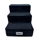 Escalera de 3 gradas negra