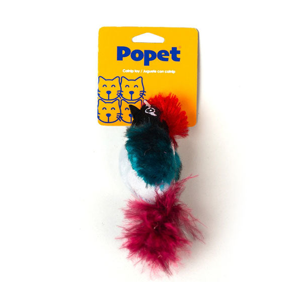 Juguete pájaro con catnip