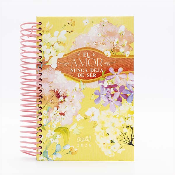 Agenda pechi 2026 espiral amor eterno