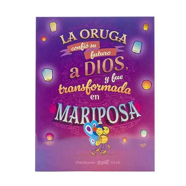 Agenda pechi 2026 flexibound transformada mariposa