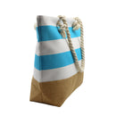 Bolso de playa rayas aqua