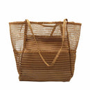 Bolso de playa malla caqui