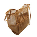 Bolso de playa malla caqui