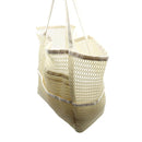 Bolso de playa malla beige