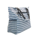Bolso de playa rayas gris