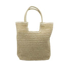 Bolso de playa de yute beige