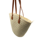 Bolso de playa de yute beige